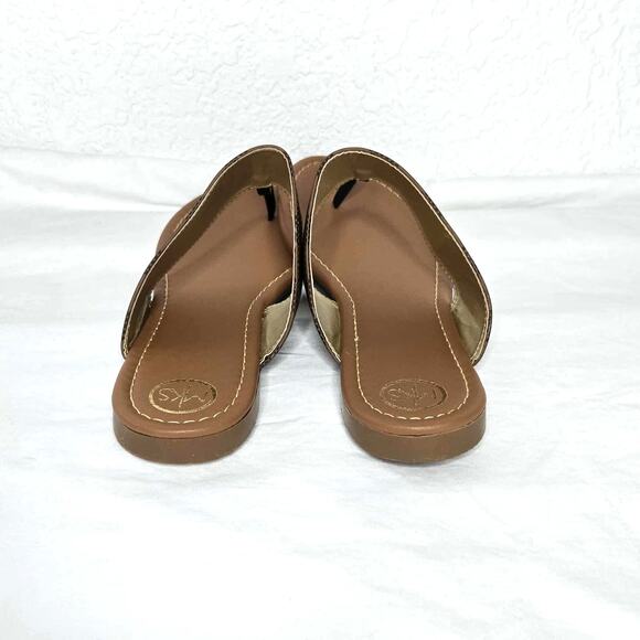 MKS Chess Brown Linda 49 Thong Sandals Size 10 NIB Checkered - Picture 4 of 6